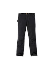 Spodnie sportowe męskie - Spodnie Carhartt Stretch Duck Double Front Black - miniaturka - grafika 1