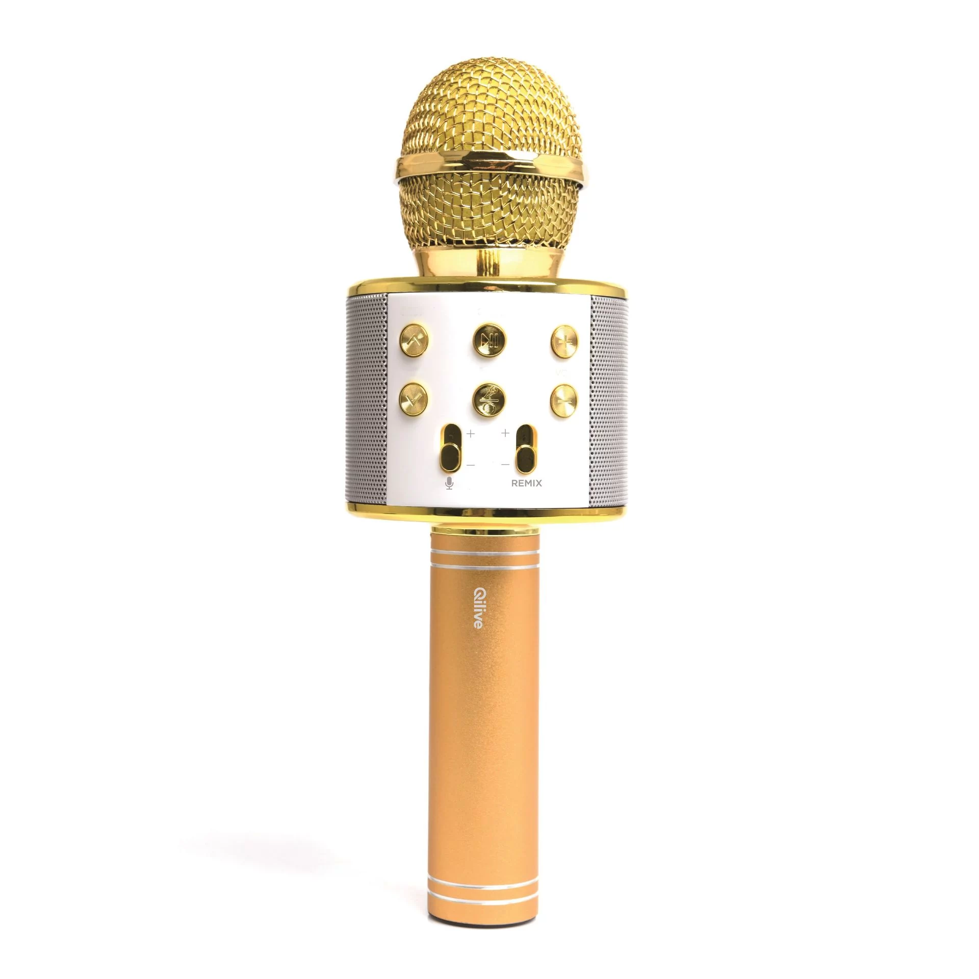 Qilive - Mikrofon BT Q1078 złoty - Ceny i opinie na Skapiec.pl