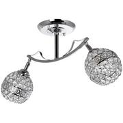 Lampy sufitowe - Inne LAMPA sufitowa VEN W-N 2891/2 metalowa OPRAWA glamour crystal kule chrom przezroczyste VEN W-N 2891/2 - miniaturka - grafika 1