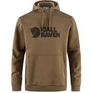 Swetry męskie - FJALLRAVEN 84144-265 Logo Hoodie M długi sweter męski, drewno, brązowy, rozmiar XS - miniaturka - grafika 1