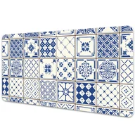 Podkładki na biurko - Ochronna mata na biurko Płytki Azulejos 90x45 cm - miniaturka - grafika 1