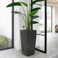 Donice - Donica Finezja 19x19 ECO recycled - czarny beton - Lamela - miniaturka - grafika 1