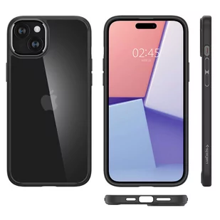 Etui do iPhone 15 Plus Spigen Ultra Hybrid Case obudowa plecki czarne Matte Black - Etui i futerały do telefonów - miniaturka - grafika 4