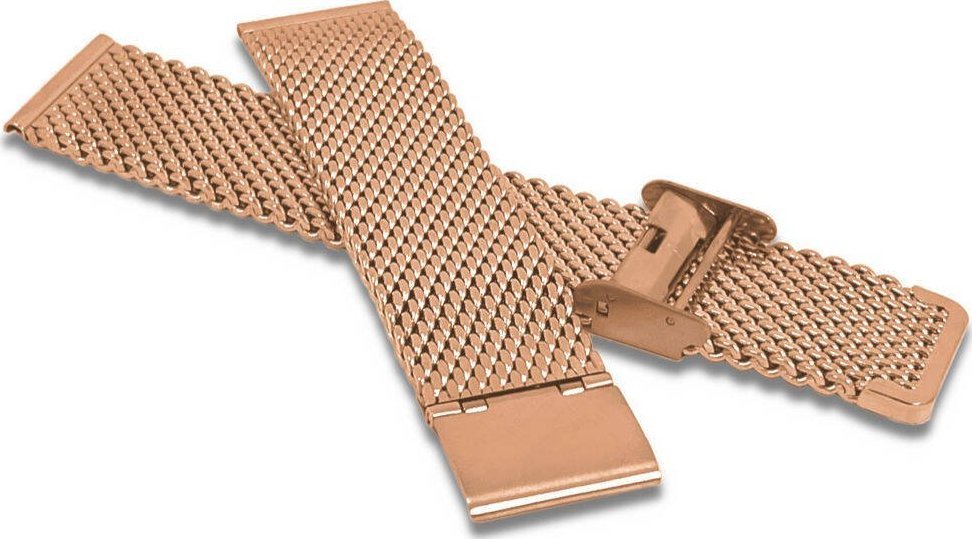 Lavvu Bransoleta stalowa do zegarka 18 mm Lavvu LPSNR18 różowe złoto