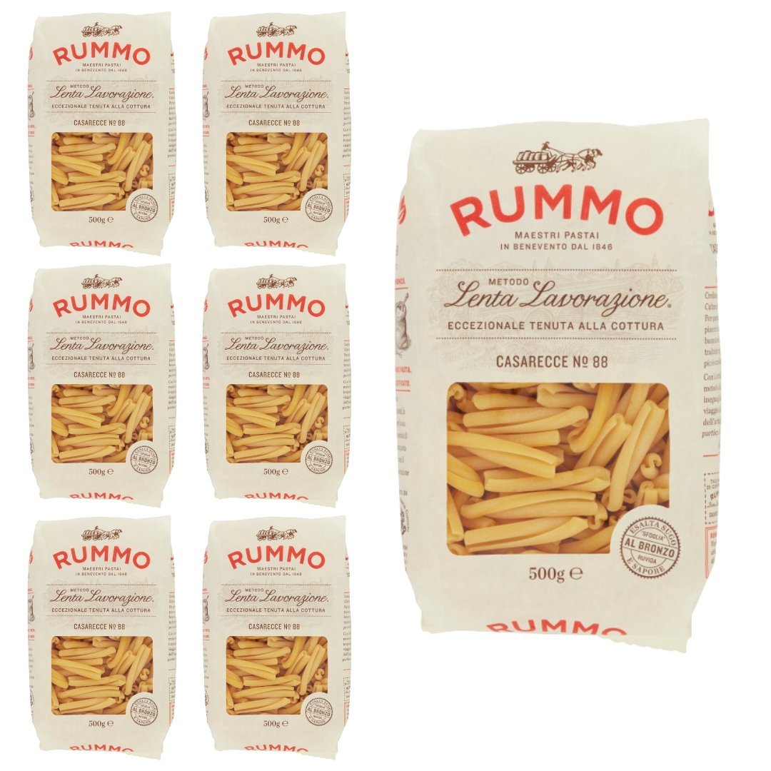 Makaron Casarecce n88 7x500g Rummo - Włoski Makaron Tradycyjny, Sprężysty i Aromatyczny, Idealny do Potraw z Sosami