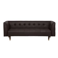 Sofy i kanapy - Beliani Sofa skórzana brązowa BYSKE - miniaturka - grafika 1