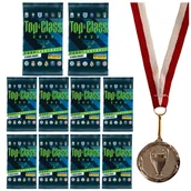 Czasopisma - Zestaw Panini Top Class 2023. 10 Saszetek 80 Karty Piłkarskie + Medal - miniaturka - grafika 1