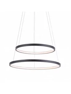 Lampa wisząca LED Circle, antracyt, 2-punktowa - Lampy sufitowe - miniaturka - grafika 1