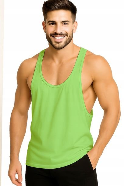 Koszulka Męska Tank-top Na Ramiączkach Wycięta Siłownię Sport Bokserka S