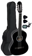 Gitary klasyczne - Gewa pure GEWApure Basic gitara koncertowa zestaw 3/4, kolor czarny, z torbą, klipsem i 2 kostkami PS510176 - miniaturka - grafika 1
