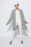 Płaszcze damskie - Klasyczny wełniany płaszcz : Kolor - Szary, Rozmiar - 42 - Bombshe - miniaturka - grafika 1