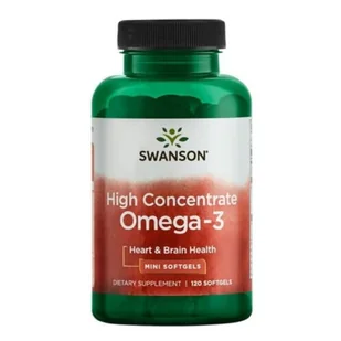 SWANSON High Concentrate Omega-3 120 kaps - Witaminy i minerały - miniaturka - grafika 1