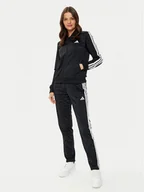 Dresy damskie - adidas Dres Essentials 3-Stripes JD5434 Czarny Regular Fit - miniaturka - grafika 1