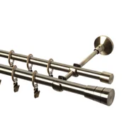 Karnisze - Karnisz Sycylia 200 cm podwójny antyczne złoto 19/16 mm - miniaturka - grafika 1