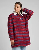 Płaszcze damskie - LEE WOOL COAT SCARLET L55HBJ10 XS - miniaturka - grafika 1