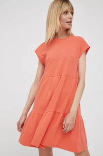 Sukienki - Gap sukienka kolor pomarańczowy mini rozkloszowana - - grafika 1