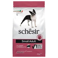 Sucha karma dla psów - Schesir Dog Small Adult z szynką - 2 kg - miniaturka - grafika 1