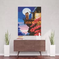 Malowanie po numerach - Scena na balkonie - Malowanie po numerach 50x40 cm - miniaturka - grafika 1