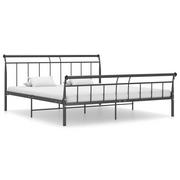 Łóżka - vidaXL Lumarko Rama łóżka, czarna, metalowa, 200 x 200 cm 325048 - miniaturka - grafika 1