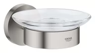 Mydelniczki i dozowniki mydła - Grohe QuickFix Start - Mydelniczka z uchwytem, szkło/Supersteel 41193DC0 - miniaturka - grafika 1