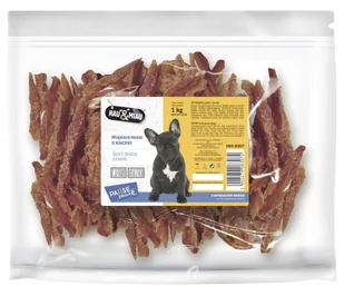 HAU MIAU miękkie paski z kaczki 1kg - Przysmaki dla psów - miniaturka - grafika 1