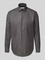 Koszule męskie - Koszula biznesowa o kroju regular fit z kołnierzykiem typu kent - miniaturka - grafika 1