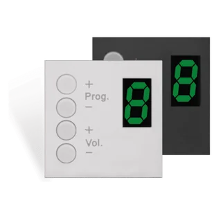 PVS AUDAC DW3020/B Wall panel controller 45 x 45 mm Black version DW3020/B - Inne akcesoria audio-wideo - miniaturka - grafika 1