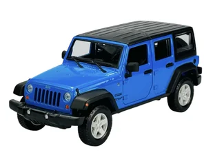 MAISTO 2015 JEEP WRANGLER UNLIMITED NIEBIESKI 1:24 31268 - Samochody i pojazdy dla dzieci - miniaturka - grafika 1