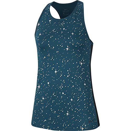 Nike damski tanktop Starry Night Metallic turkusowy Midnight Turq M