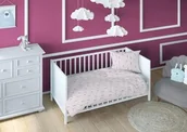 Pościel dla dzieci - KARO Pościel bawełniana 140x200 królik balet różowa dziecięca zapinana na suwak 3810 A Bawełna Max - miniaturka - grafika 1