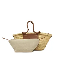 Torebki damskie - Torebka Castañer Campania Mini 025743-2003 Beżowy - miniaturka - grafika 1