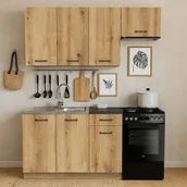 Meble kuchenne - Zestaw Mebli Kuchennych MODERN 170 cm Dąb Evoke Loftowy - miniaturka - grafika 1