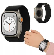 Akcesoria do smartwatchy - Pasek Do Apple Watch 1 / 2 / 3 / 4 / 5 / 6 / SE / SE 2 / 7 / 8 / 9 Czarny - miniaturka - grafika 1