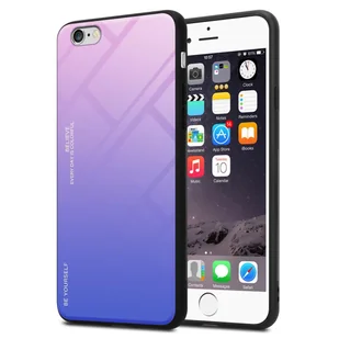 Etui ochronne Cadorabo do Apple iPhone 6 / 6S w kolorze czarnym etui na telefon komórkowy etui z TPU etui ze szkła hartowanego - Etui i futerały do telefonów - miniaturka - grafika 1