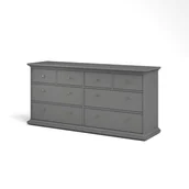 Komody - Komoda TVILUM Paris 4+4, szara, 49x87x184 cm - miniaturka - grafika 1