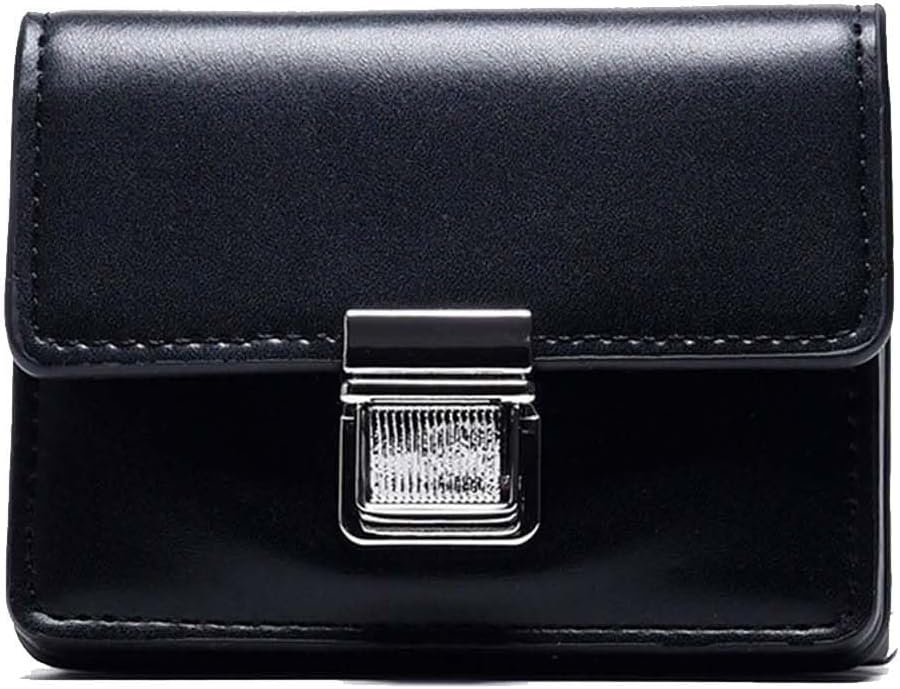 Kompaktowy portfel damski z wieloma przegródkami - elegancki prezent czarny