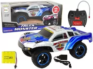 Zabawki zdalnie sterowane - Zdalnie Sterowane Auto RC Truck Monster 1:12 Białe - miniaturka - grafika 1