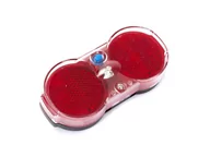 Lampki rowerowe - Lampa Tylna Na Bagażnik 160315 A 1Led  2Xaaa - miniaturka - grafika 1