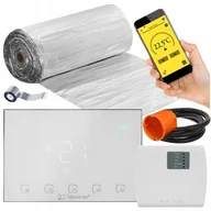 Ogrzewanie podłogowe - Mata grzewcza pod panele MISSION AIR PTC MAL-160W/m2 8m² (16mb x 50cm) + regulator Gemini Biały WiFi - miniaturka - grafika 1