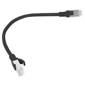 Patchcordy - Lanberg Patchcord kat.5e 0.25M UTP czarny 1_604954 - miniaturka - grafika 1
