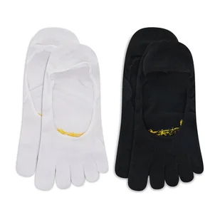 Zestaw 2 par stopek unisex Vibram Fivefingers Ghost S15G12P Biały - Skarpetki damskie - miniaturka - grafika 1