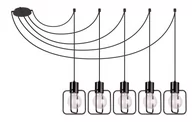 Lampy sufitowe - Sigma Lampa wisząca AURA ozdobny czarny żyrandol 31108 - miniaturka - grafika 1