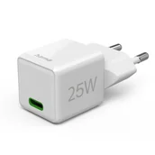 Ładowarki do telefonów - Ładowarka sieciowa HAMA Supermini PD/QC 25W Biały - miniaturka - grafika 1