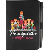 Notesy i bloczki - NOTES A6 + DŁUGOPIS PREZENT DZIEŃ NAUCZYCIELA WZÓR - miniaturka - grafika 1