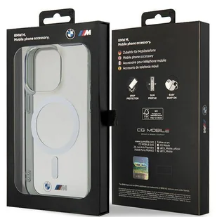 Etui BMW BMHMP14LHCRS iPhone 14 Pro 6.1" transparent hardcase Silver Ring MagSafe - Etui i futerały do telefonów - miniaturka - grafika 8