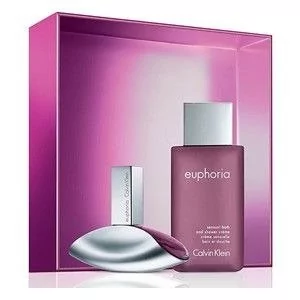 Calvin Klein Euphoria zestaw Edp 50ml + 100ml Balsam dla kobiet - Zestawy perfum damskich - miniaturka - grafika 1