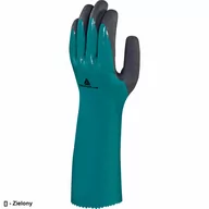 Rękawice robocze - Delta Plus Rękawica z nitrylową na wkładzie z poliamidu - dłoń powlekana pianka nitrylową - 35 Cm kolor zielony 11 VV835VE11 VV835VE11 - miniaturka - grafika 1