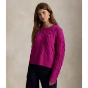 Swetry damskie - POLO RALPH LAUREN Wełniany sweter | Loose fit | z dodatkiem kaszmiru - miniaturka - grafika 1