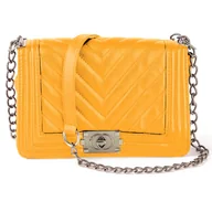 Torebki damskie - Torebka damska Herringbone Chanel w kolorze żółtym - miniaturka - grafika 1