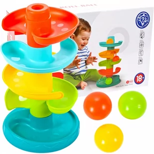 Wieża z Piłeczkami Kuleczkowa Piramida Zjeżdżalnia 30cm - Zabawki interaktywne dla dzieci Wieża z Piłeczkami Kuleczkowa Piramida Zjeżdżalnia 30cm - Zabawki interaktywne dla dzieci - miniaturka - grafika 1